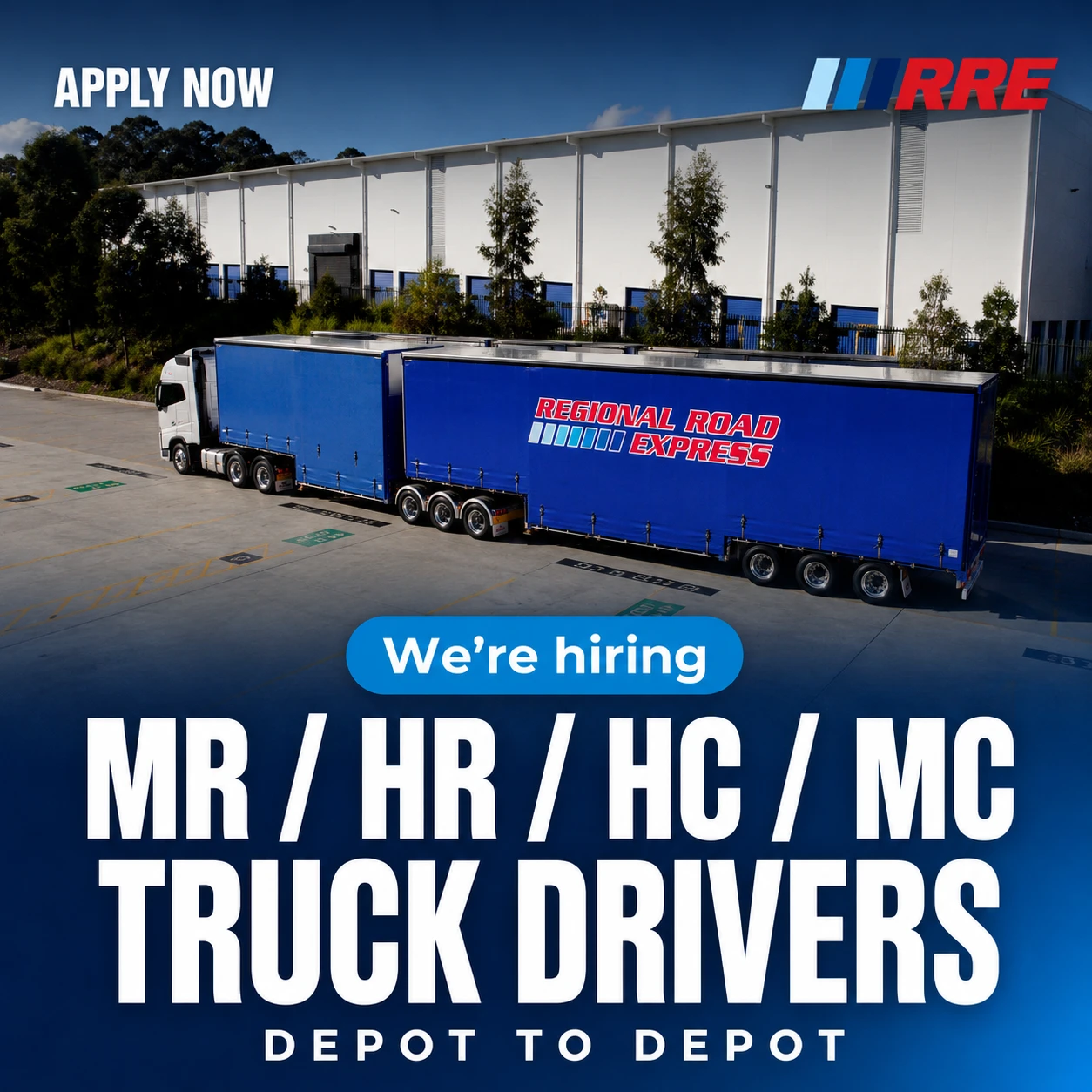 Regional Road Express hiring ad